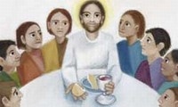 P SP Jesus shares a meal